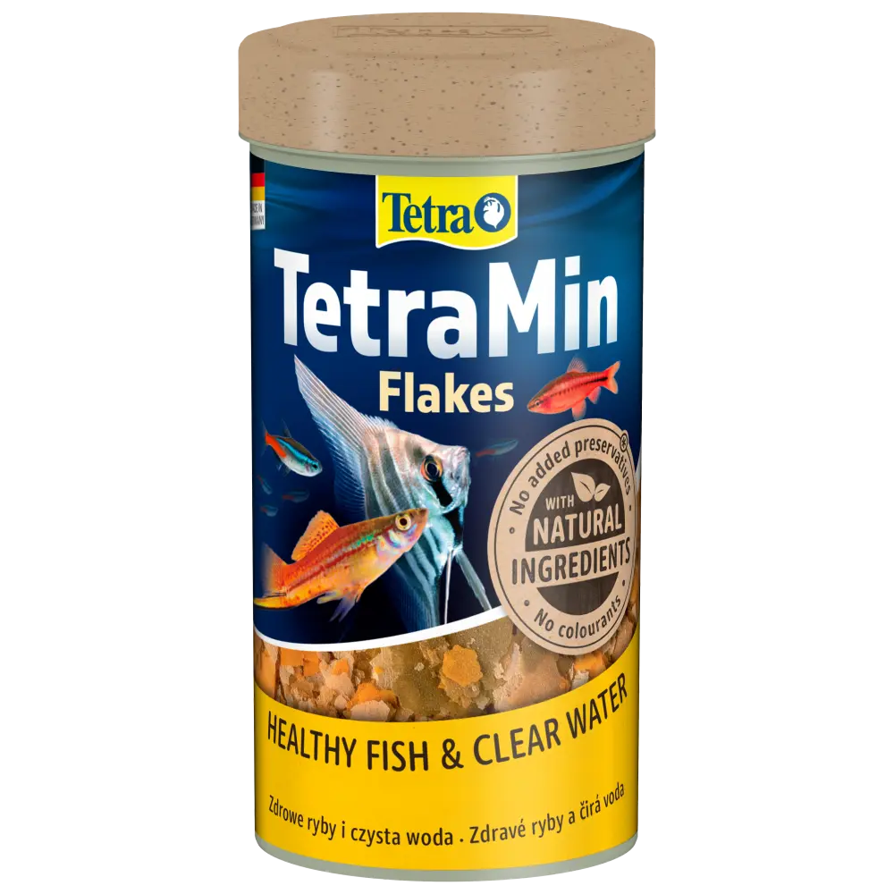 Корм сухий Tetra Min Flakes для тропічних акваріумних рибок в пластівцях 250 мл