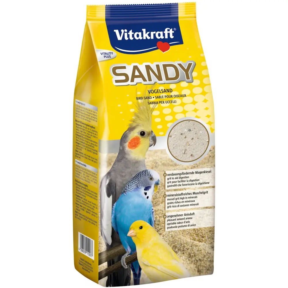 Наповнювач Vitakraft Sandy для кліток птахів пісок 2,5 кг
