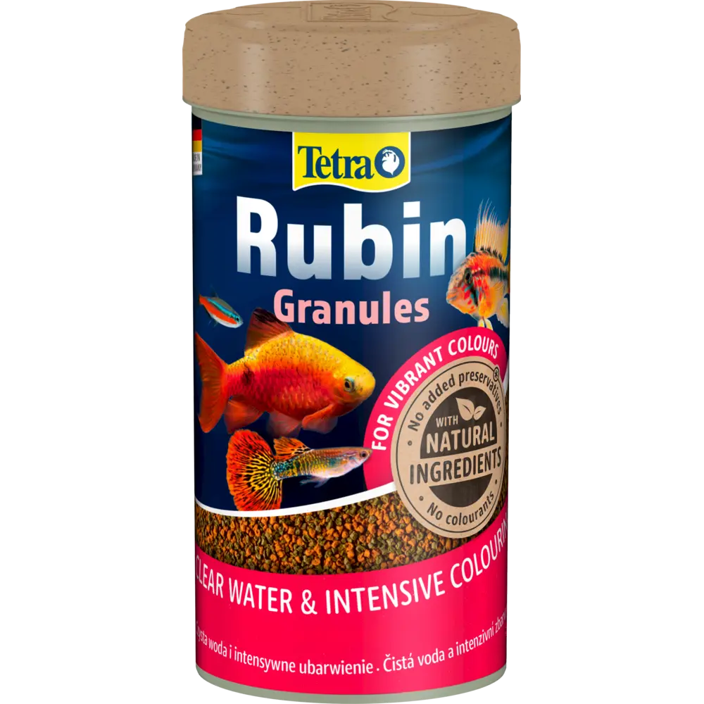 Корм Tetra Rubin Granules для акваріумних рибок для яскравості забарвлення гранули 100 г/ 250 мл