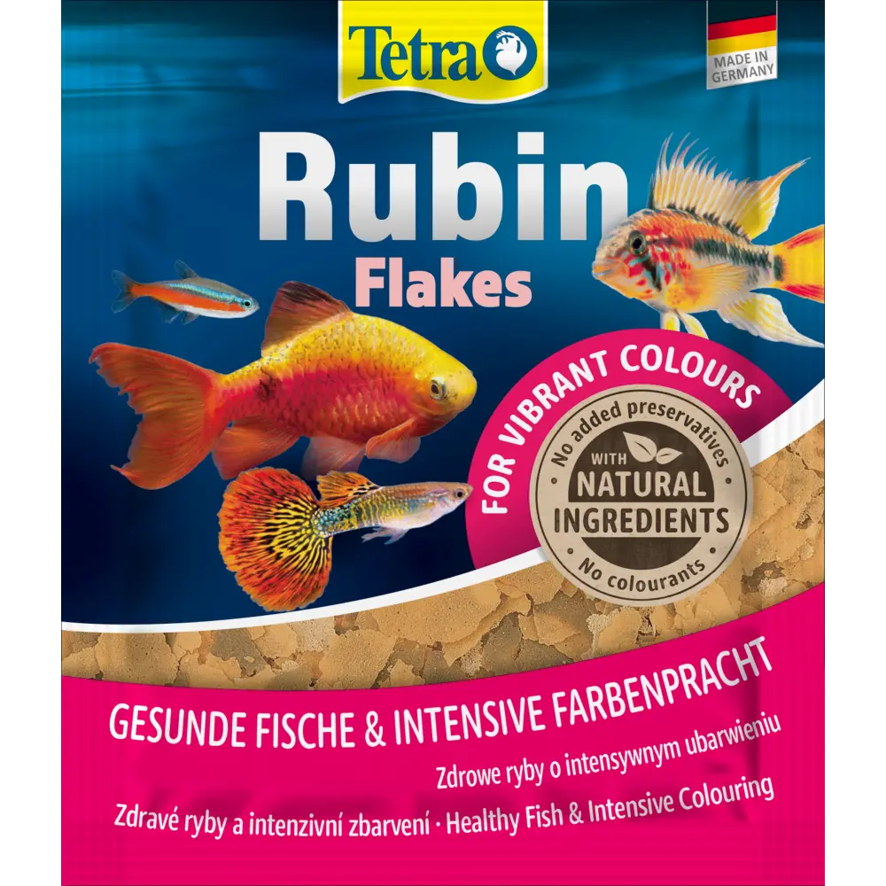 Корм сухий Tetra Rubin Flakes для акваріумних рибок для забарвлення в пластивцях 12 г