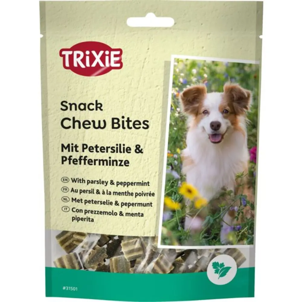 Ласощі Trixie Denta Fun Chew Bites, Parsley/Peppermint для собак шматочки з петрушкою та м’ятою 150 г