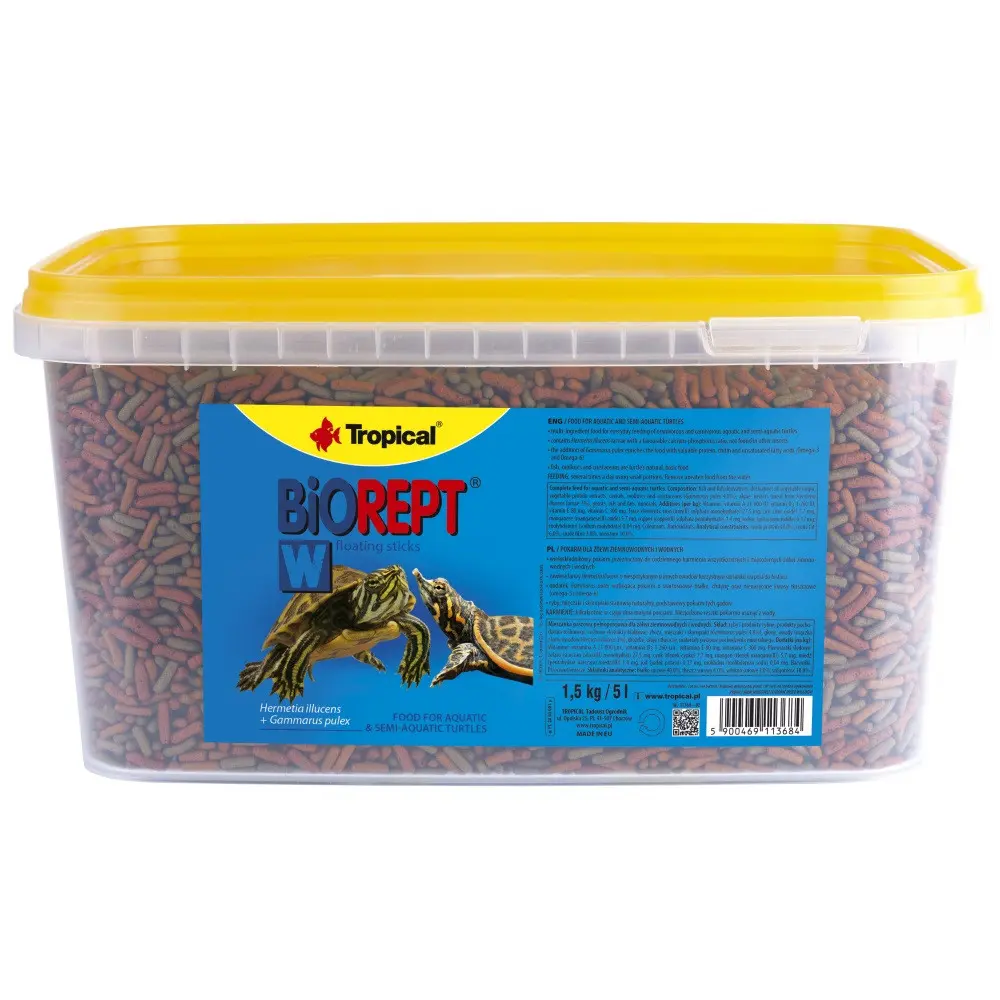 Корм Tropical Biorept W для водоплавних черепах гранули 1,5 кг