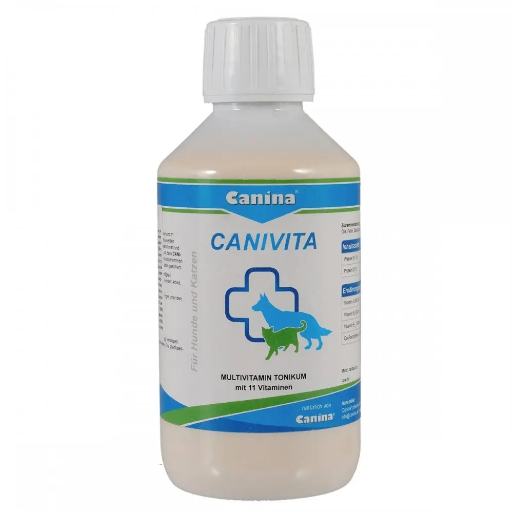 Вітамінний комплекс Canina Canivita для котів та собак універсальний зі швидким ефектом тонік 250 мл