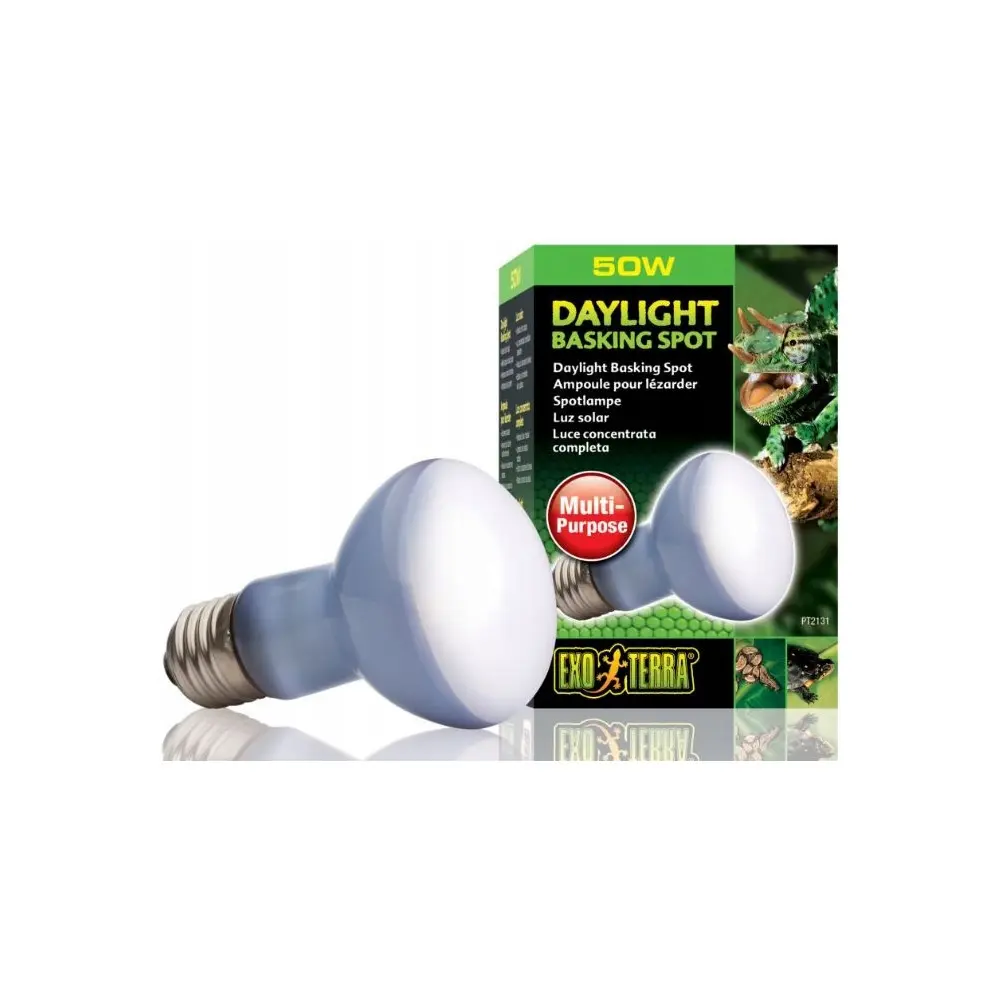 Лампа тераріумна ExoTerra DAYLIGHT BASKING SPOT для тераріумних тварин дзеркальна R20/50Вт