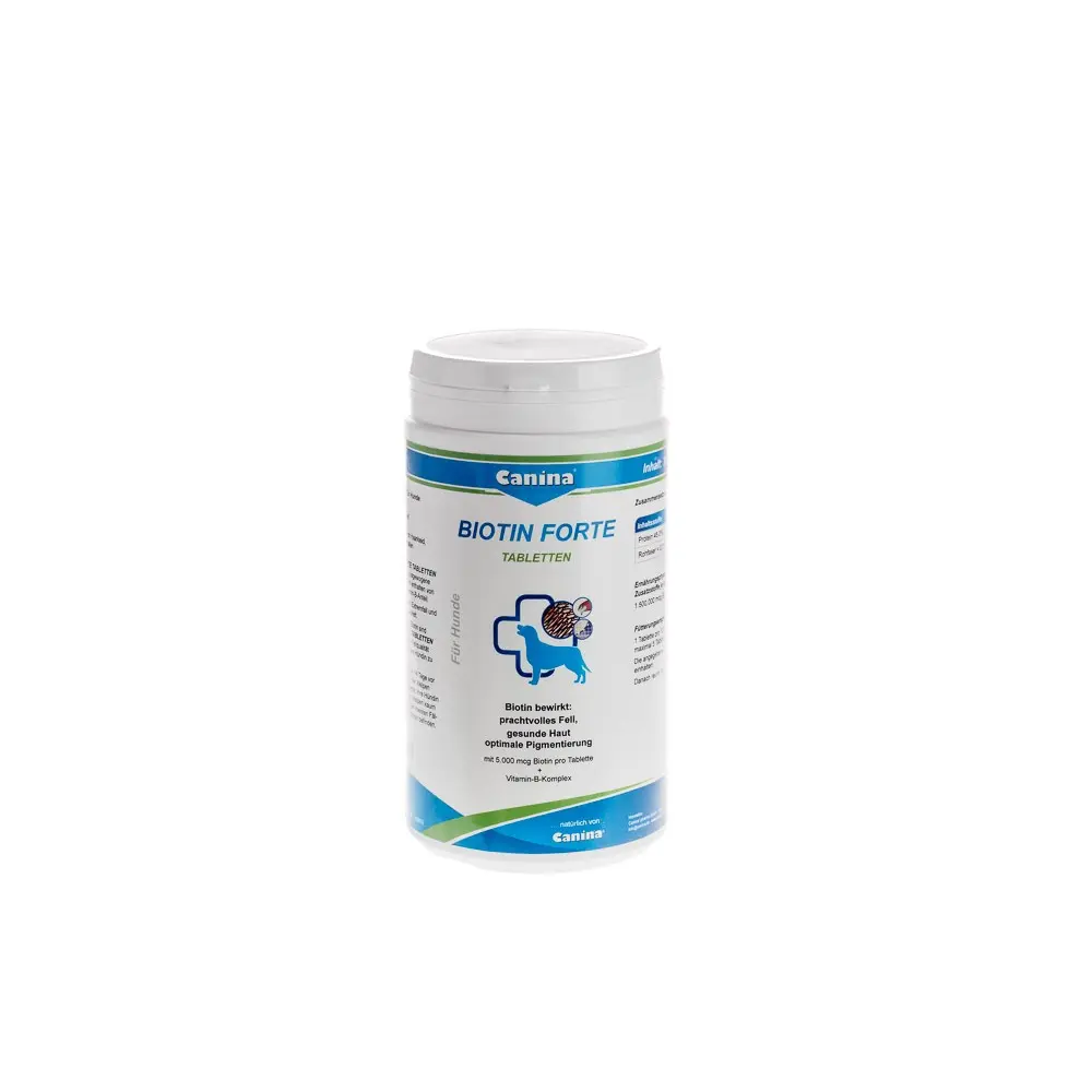 Вітамінний комплекс Canina Biotin Forte Tabletten для собак Біотин інтенсивний курс для шерсті 700 г 210 табл.