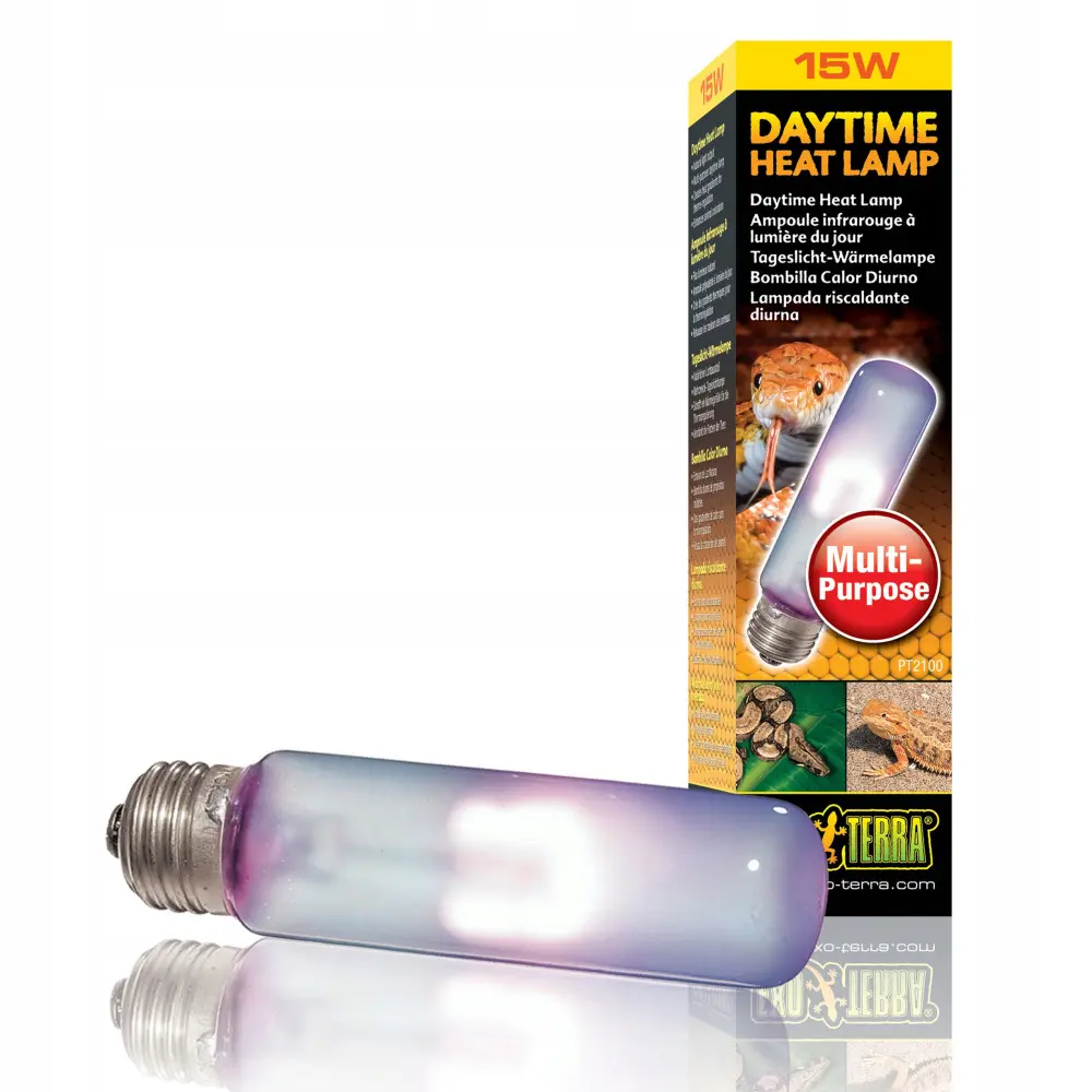 Лампа тераріумна ExoTerra DAYTIME HEAT LAMP для тераріумних тварин денна обігріваюча T10/15Вт