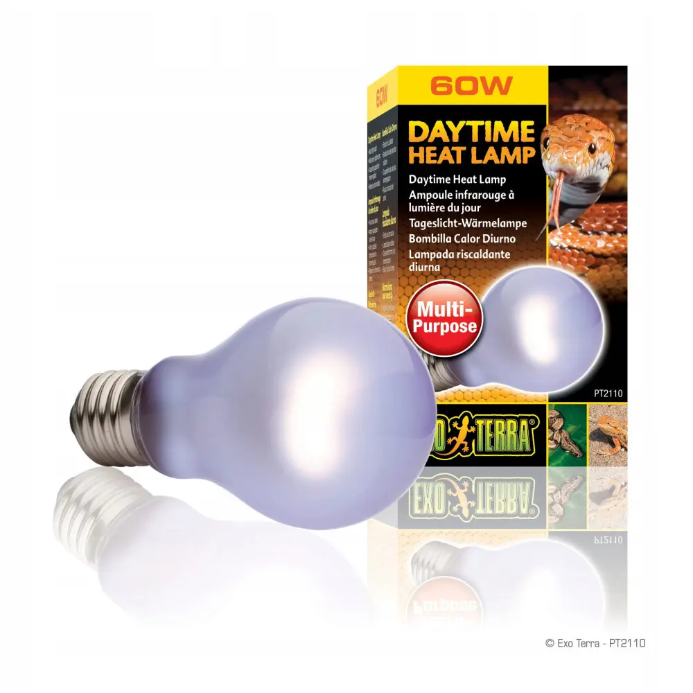 Лампа тераріумна ExoTerra DAYTIME HEAT LAMP для тераріумних тварин денна обігріваюча A19/60Вт
