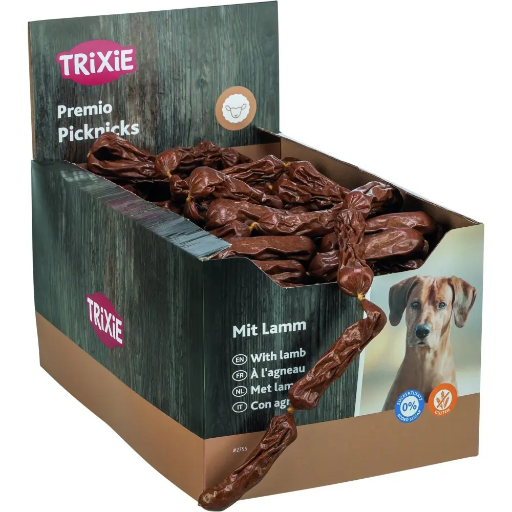 Ласощі Trixie Premio Picknicks для собак Сосиски з ягням 8 см 8 г 200 шт