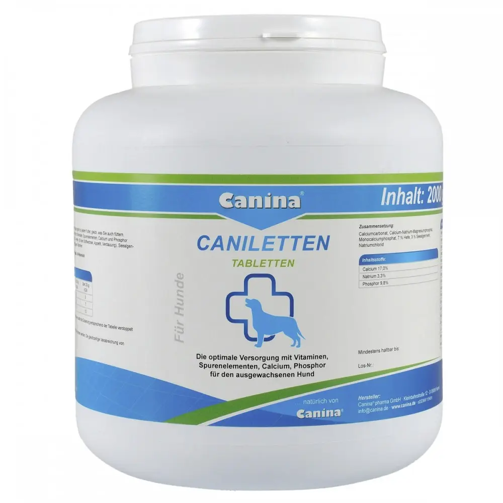 Вітамінно-мінеральний комплекс Canina Caniletten для дорослих собак 2 кг 1000 табл.