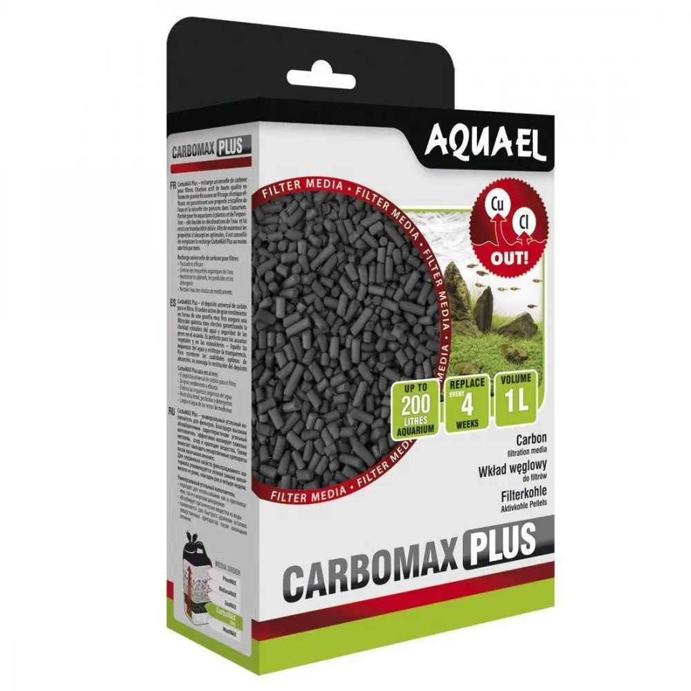 Вкладиш Aquael для фільтра CarboMax Plus активоване вугілля 2 шт 1 л