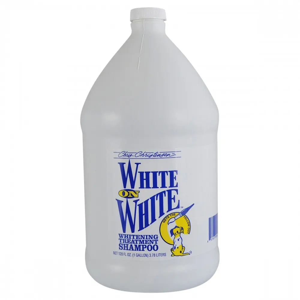 Шампунь Chris Christensen White on White для собак та котів для білої шерсті 3,8 л