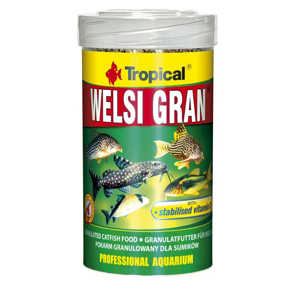 Корм Tropical Welsi Gran для акваріумних донних риб гранули 65 г/ 100 мл