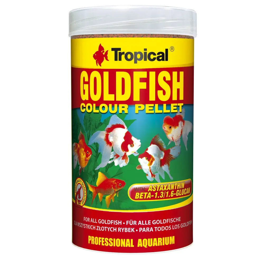 Корм Tropical Goldfish Color Pellet для золотих рибок гранули 90 г / 250 мл