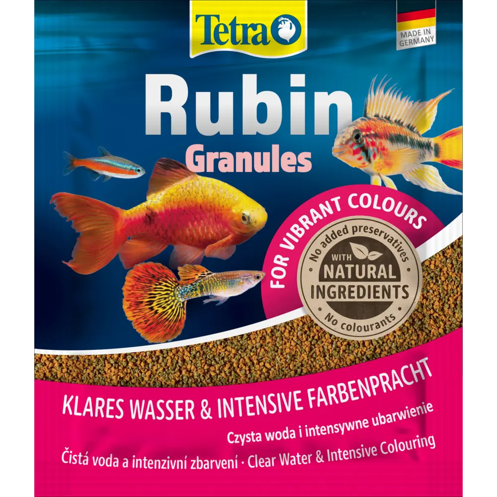 Корм сухий Tetra Rubin Granules для акваріумних рибок для яскравості забарвлення в гранулах 15 г