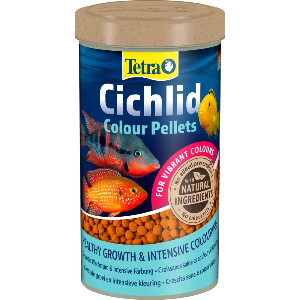 Корм Tetra Cichlid Colour для всіх цихлід для яскравості забарвлення гранули 500 мл