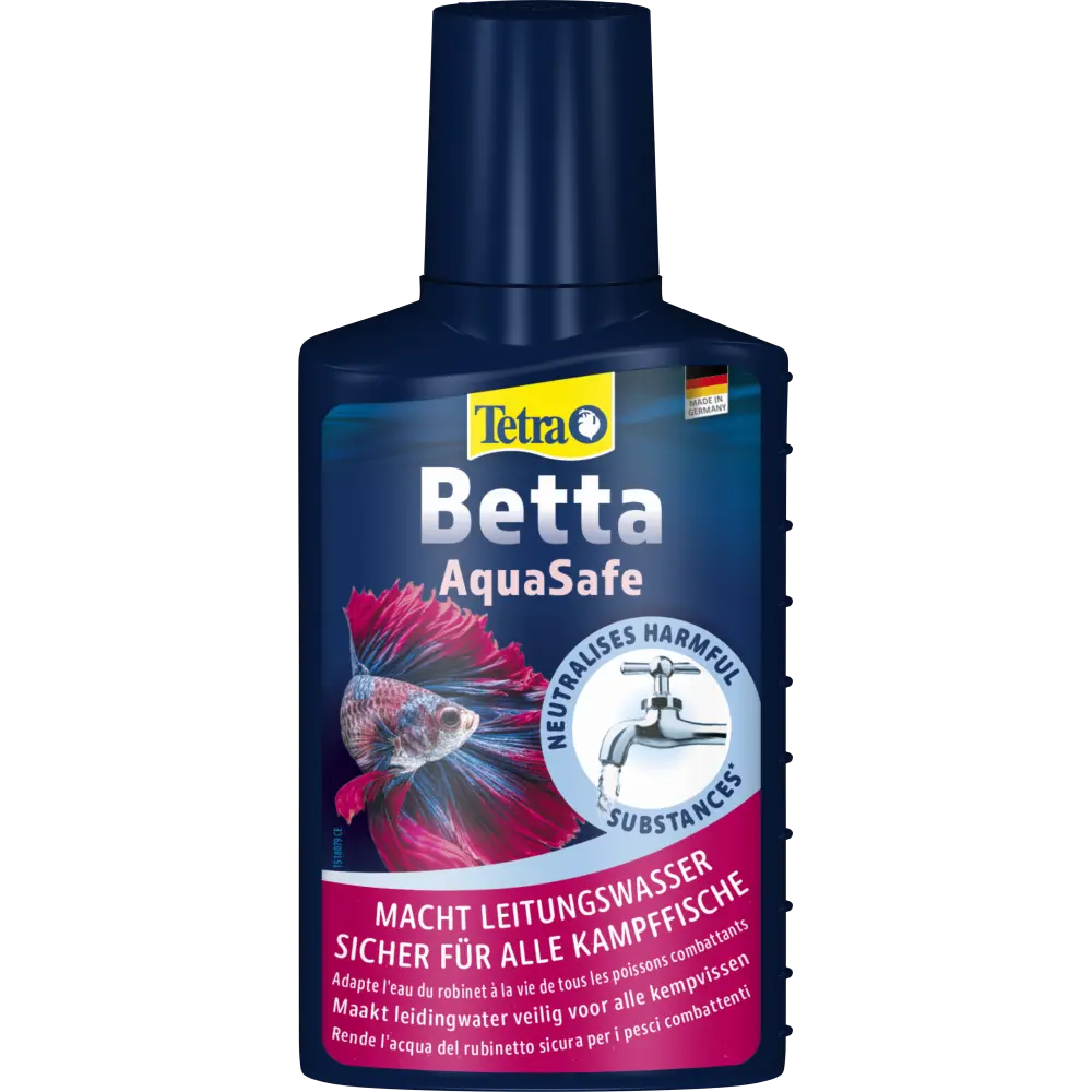 Кондиціонер Tetra Betta Aqua Safe для підготовки водопровідної води в придатну для півників 100 мл на 100 л