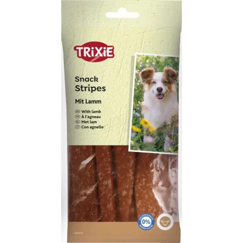 Ласощі Trixie Stripes with Lamb для собак полоски з ягням 100 г 10 шт
