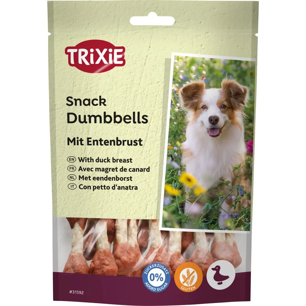 Ласощі Trixie Dumbbells with Duck Breast для собак кісточка з качкою 80 г