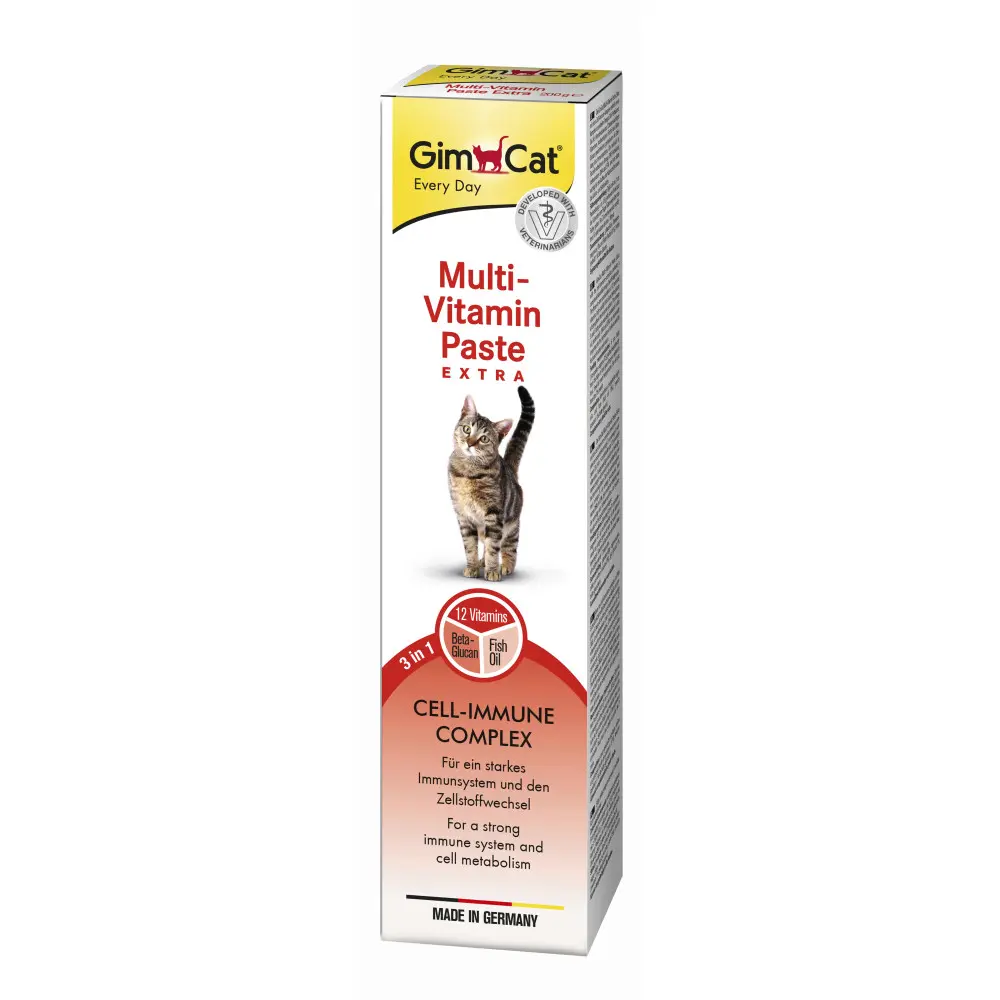 Вітаміни GimCat Every Day Extra мультивітамінна паста для котів для покращення імунітета 200 г