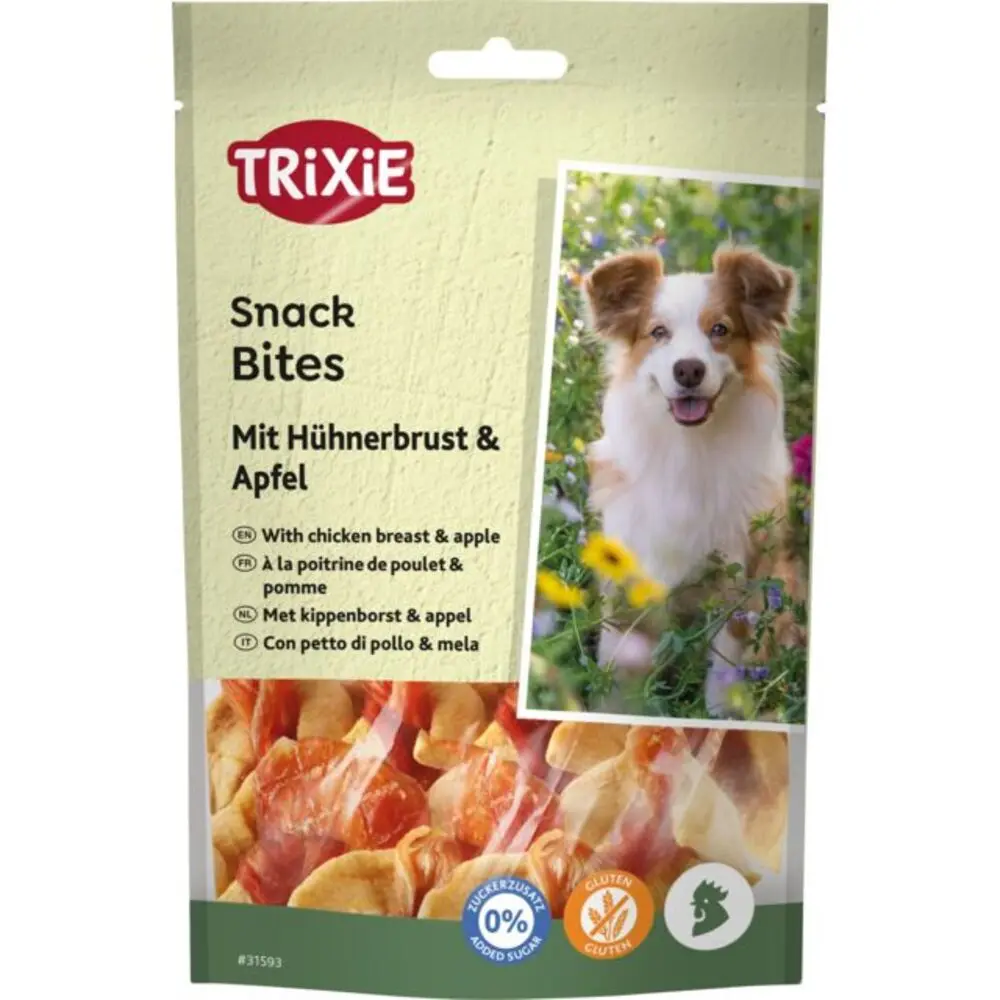 Ласощі Trixie Bites with Chicken Breast & Apple для собак з куркою та яблуком 100 г