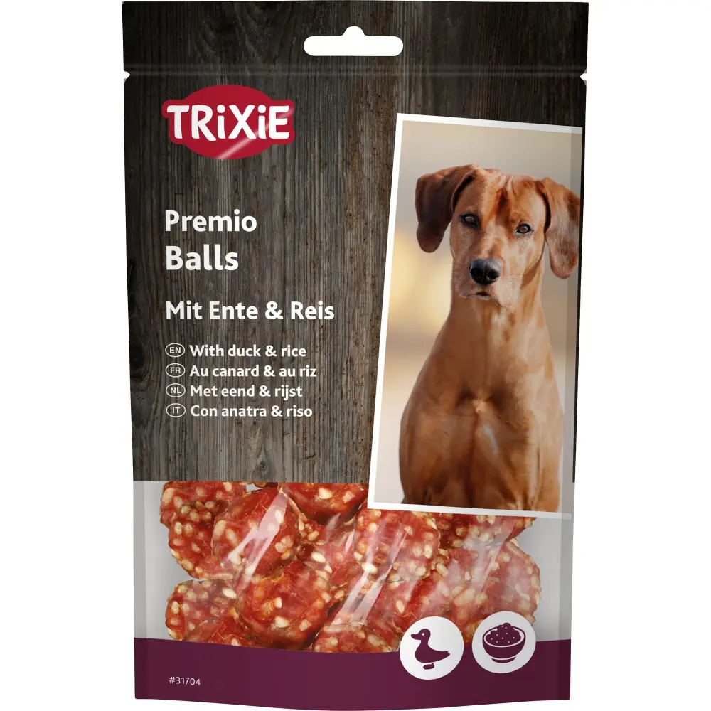 Ласощі Trixie Premio Rice Duck Balls для собак кульки з качкою і рисом 80 г