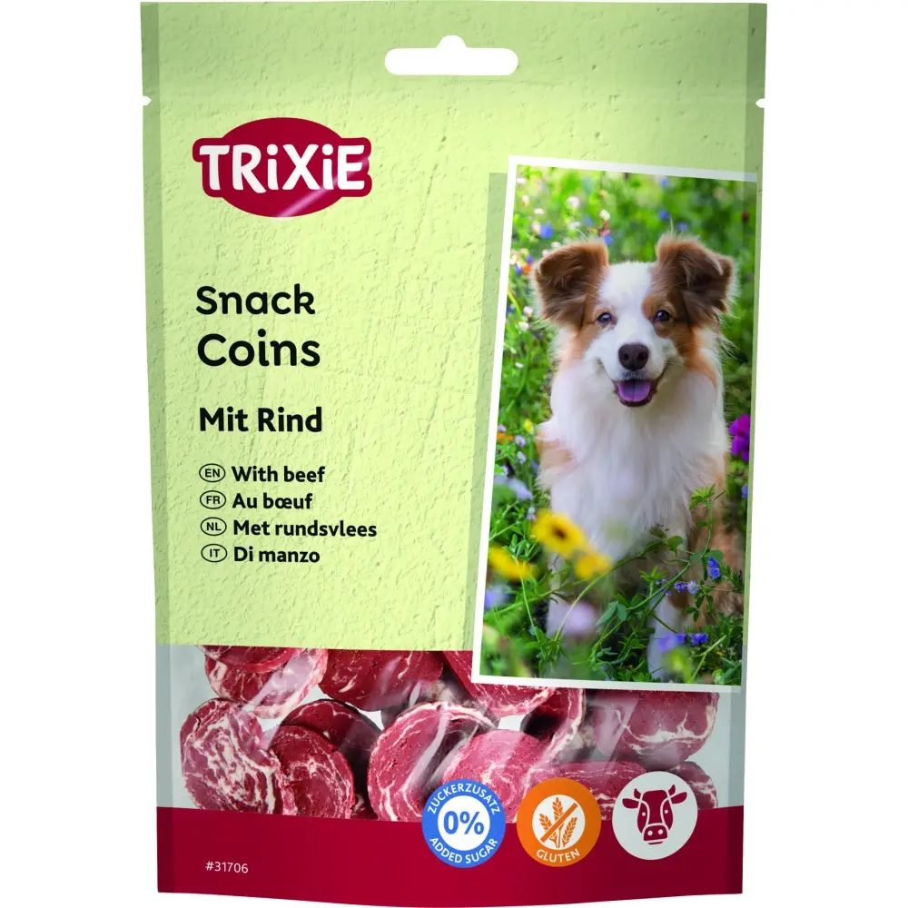 Ласощі Trixie Coins with Beef для собак з яловичиною 100 г