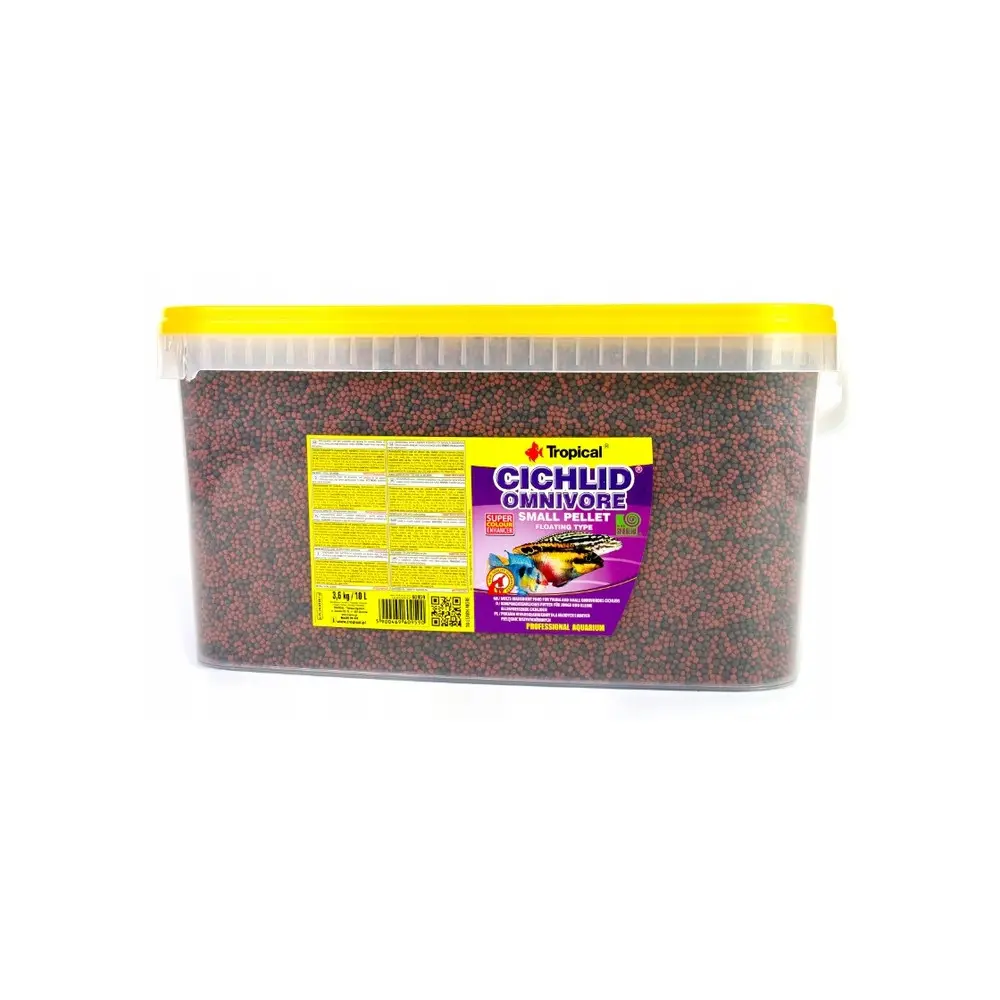 Cichlid Omnivore Small Pellet  10L/3.6kg