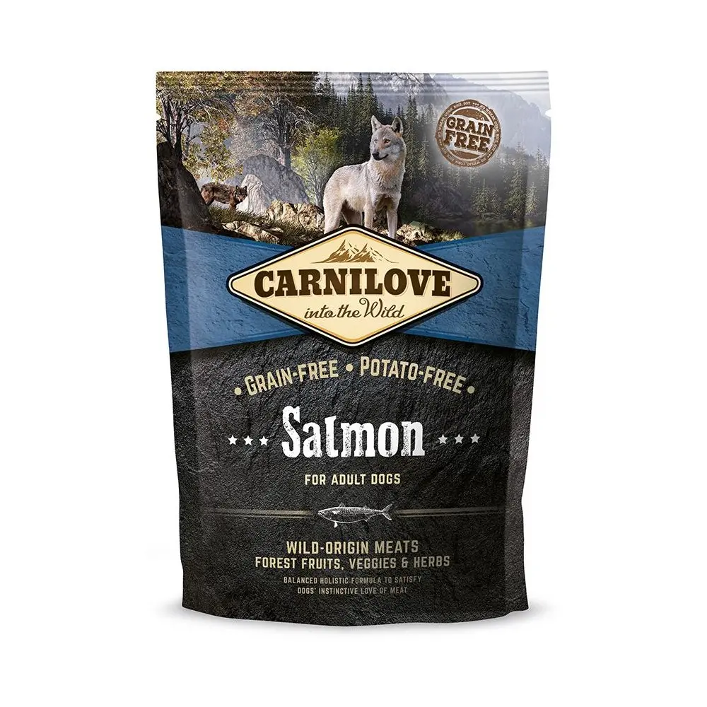 Корм сухий Carnilove Adult Salmon для дорослих собак усіх порід з лососем 1,5 кг