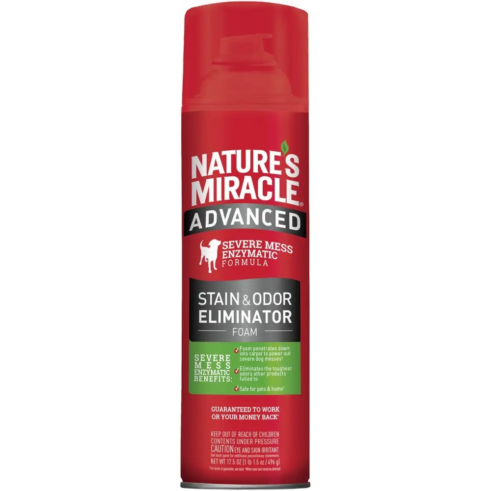 Засіб 8in1 Nature_s Miracle Advanced Stain and Odor Eliminator для собак для видалення плям і запахів з посиленою формулою 518 мл