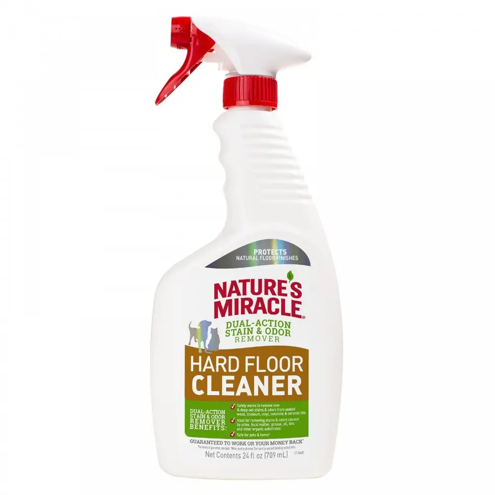 Засіб 8in1 Nature s Miracle Hard Floor Cleaner Dual Action Stain and Odor Remover для усунення плям і запахів для всіх видів підлоги 709 мл