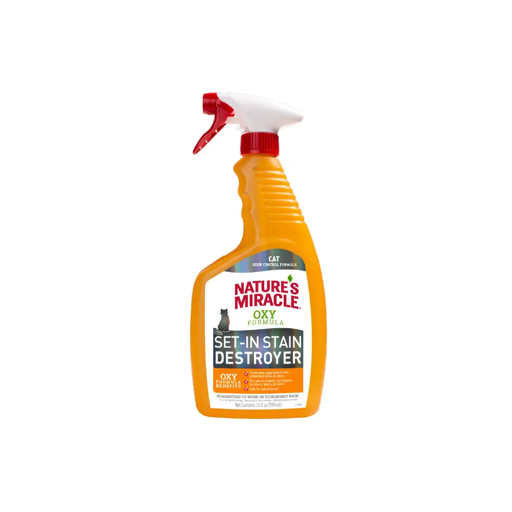Засіб 8in1 Nature s Miracle Cat Orange Oxy Spray для усунення плям і запахів від котів 709 мл
