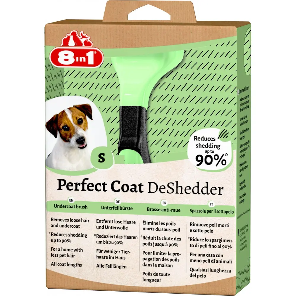 Дешеддер 8in1 Perfect Coat для вичісування собак розмір S 4,5 см