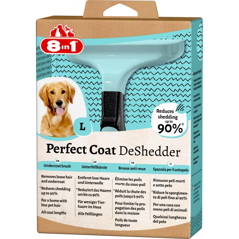 Дешеддер 8in1 Perfect Coat для вичісування собак розмір L 10 см