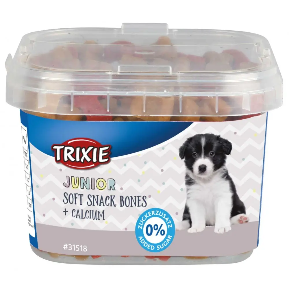 Ласощі Trixie Junior Soft Snack Bones для цуценят з куркою бараниною лососем та кальцієм 140 г