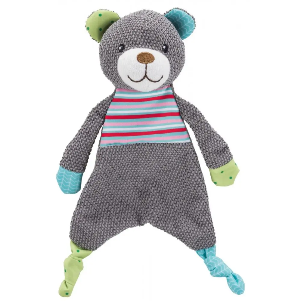 Іграшка Trixie Junior для собак Ведмідь зі звуком і шелестом фольги тканина/плюш 28 см