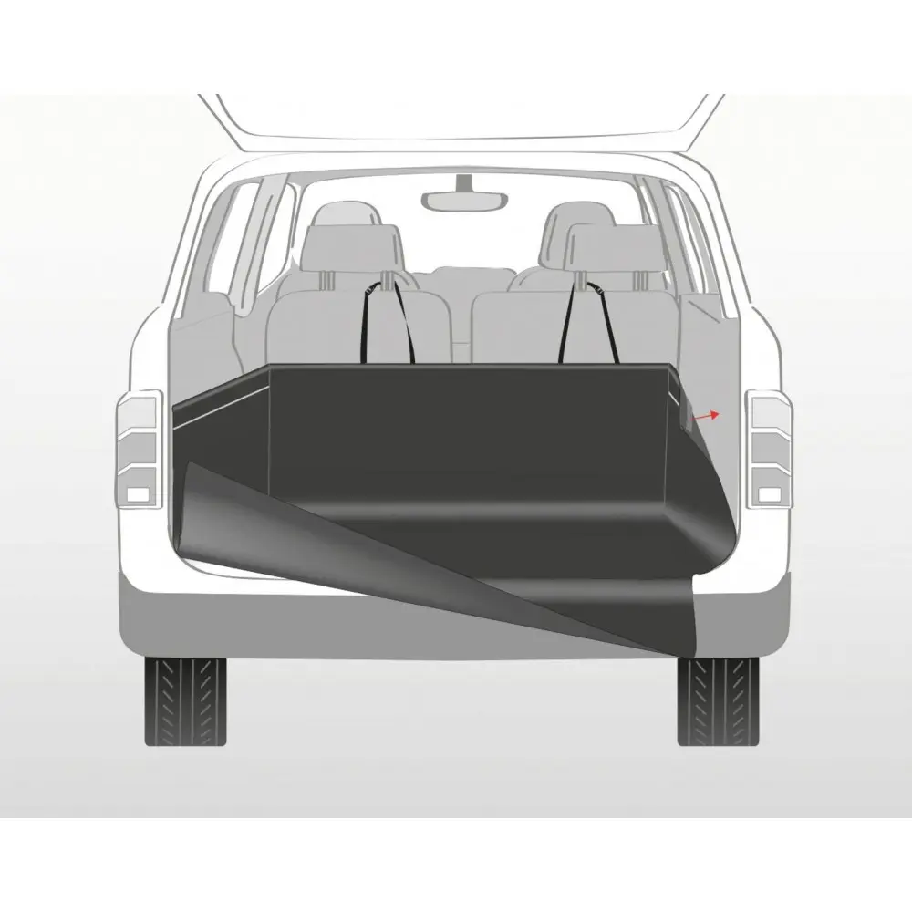 Захисний чохол Trixie для автомобільного багажника із захистом бампера чорний поліестер 210х175 см