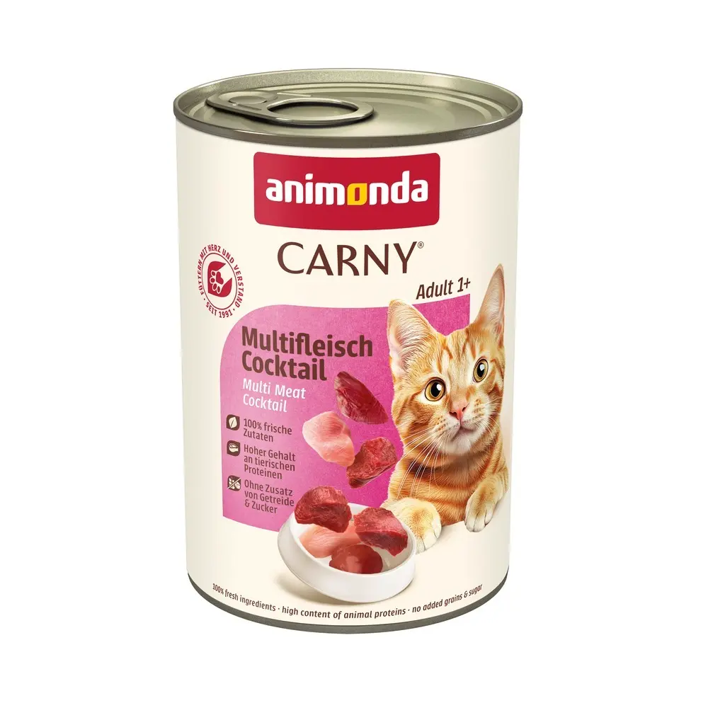 Корм вологий Carny Adult Multi Meat Cocktail для дорослих котів мультим ясний коктейль 400 г