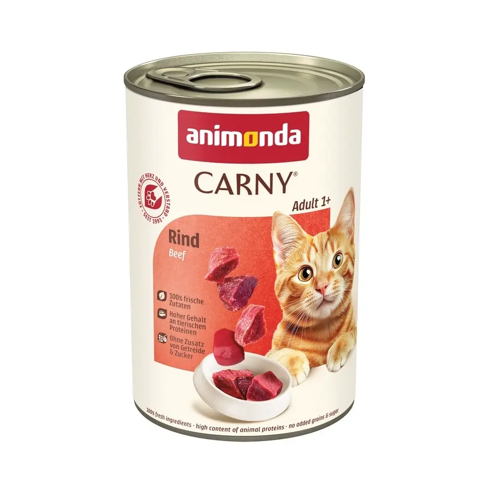 Корм вологий Carny Adult Beef для котів з яловичиною 400 г