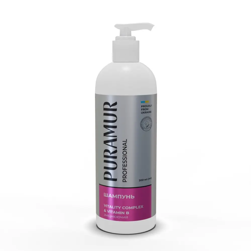 Шампунь PURAMUR Vitality Complex with Vitamin B зміцнюючий 200 мл