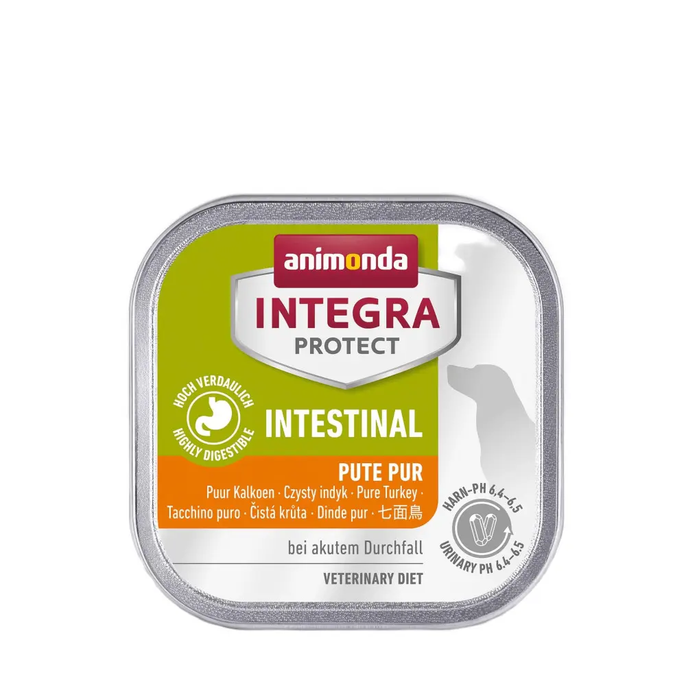 Корм ветеринарний вологий Integra Protect Intestinal Pure Turkey моно індичка для собак при порушенні кишково штункового тракту 150г