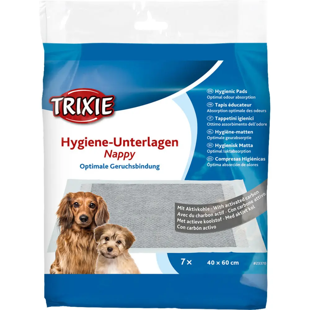 Пелюшки Trixie для собак з активованим вугіллям 40 х 60 см 7 шт