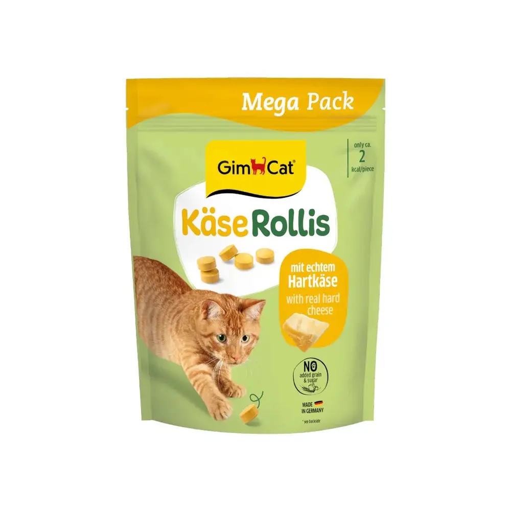 Вітамінізовані таблетки GimCat Kase Rollis для котів усіх порід сирні кульки 425г пауч