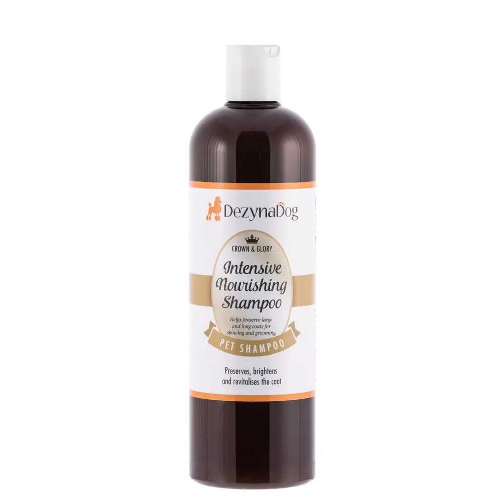 Шампунь Dezynadog Crown Glory Intensive Nourishing  інтенсивний живильний очищує зберігає освітлює та відновлює шерсть  для всіх порід собак 500мл