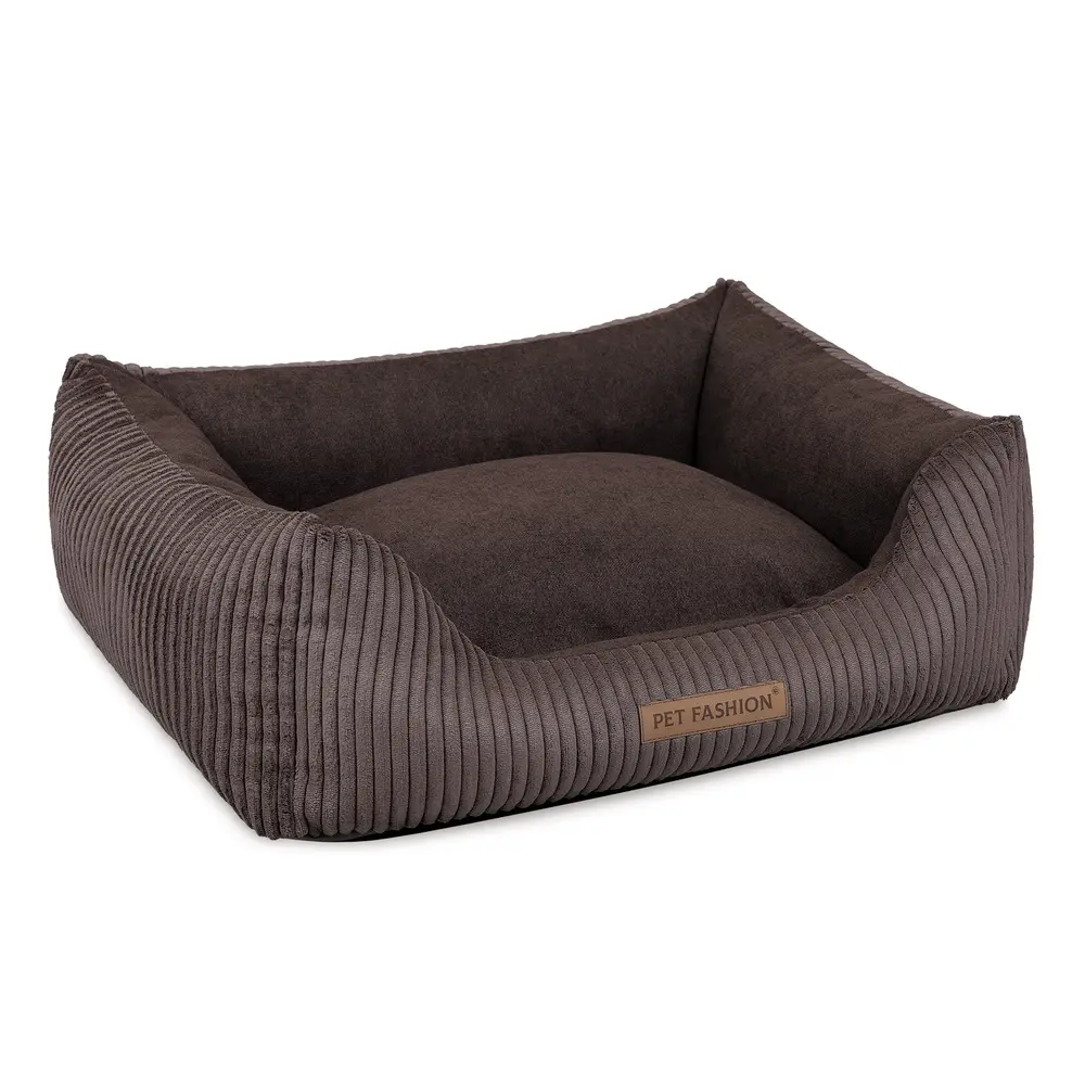 Лежак Pet Fashion DEVID для собак шоколадний 62*50*19