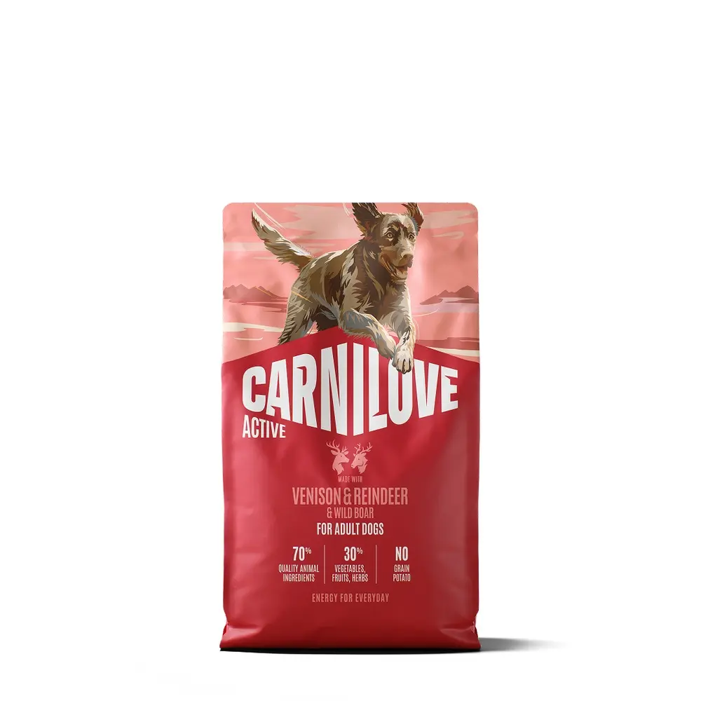 Корм сухий Carnilove Active Venison & Reindeer & Wild Boar Active Adults для активних cобак оленина і дикий кабан 4 кг