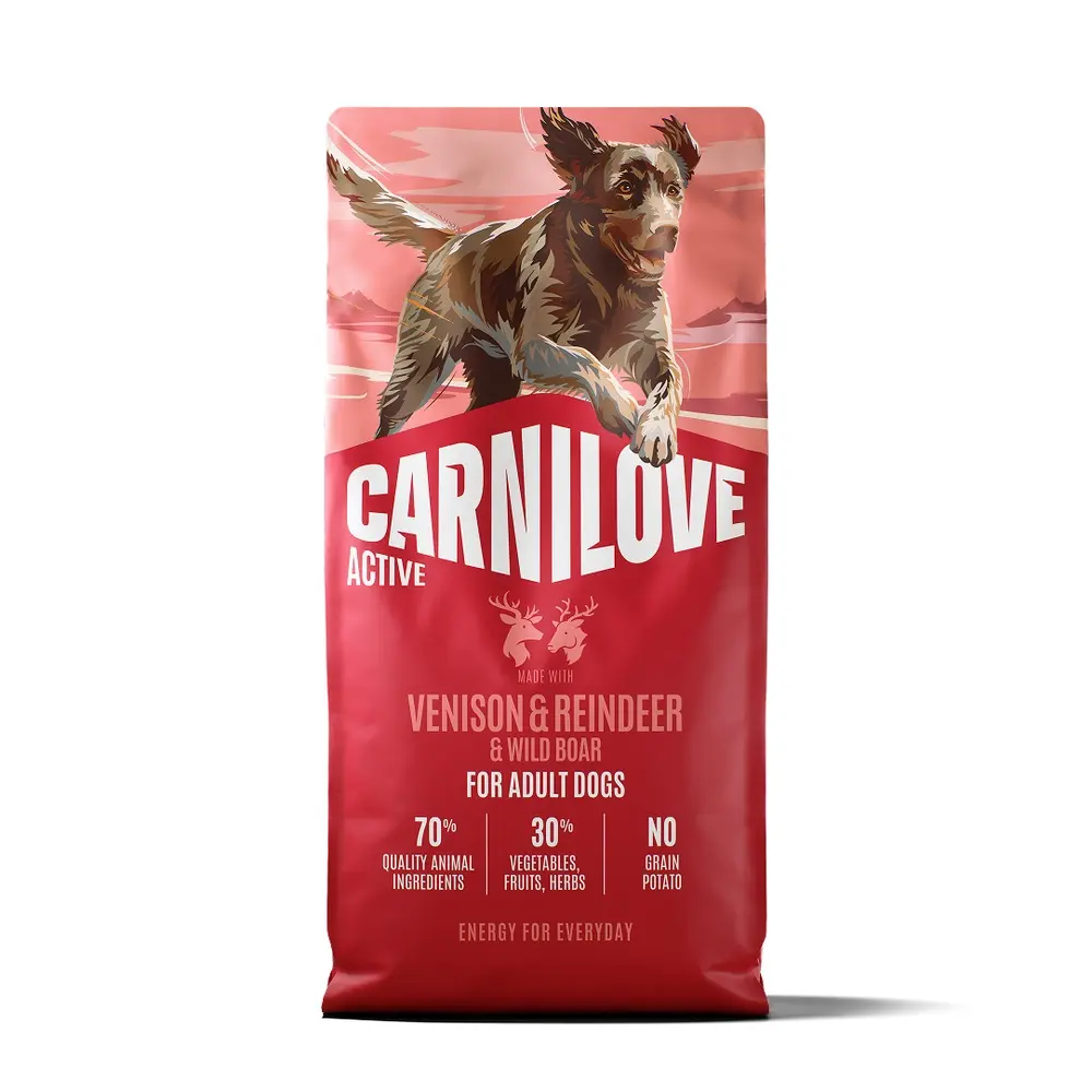 Корм сухий Carnilove Active Venison & Reindeer & Wild Boar Active Adults для активних cобак оленина і дикий кабан 12 кг