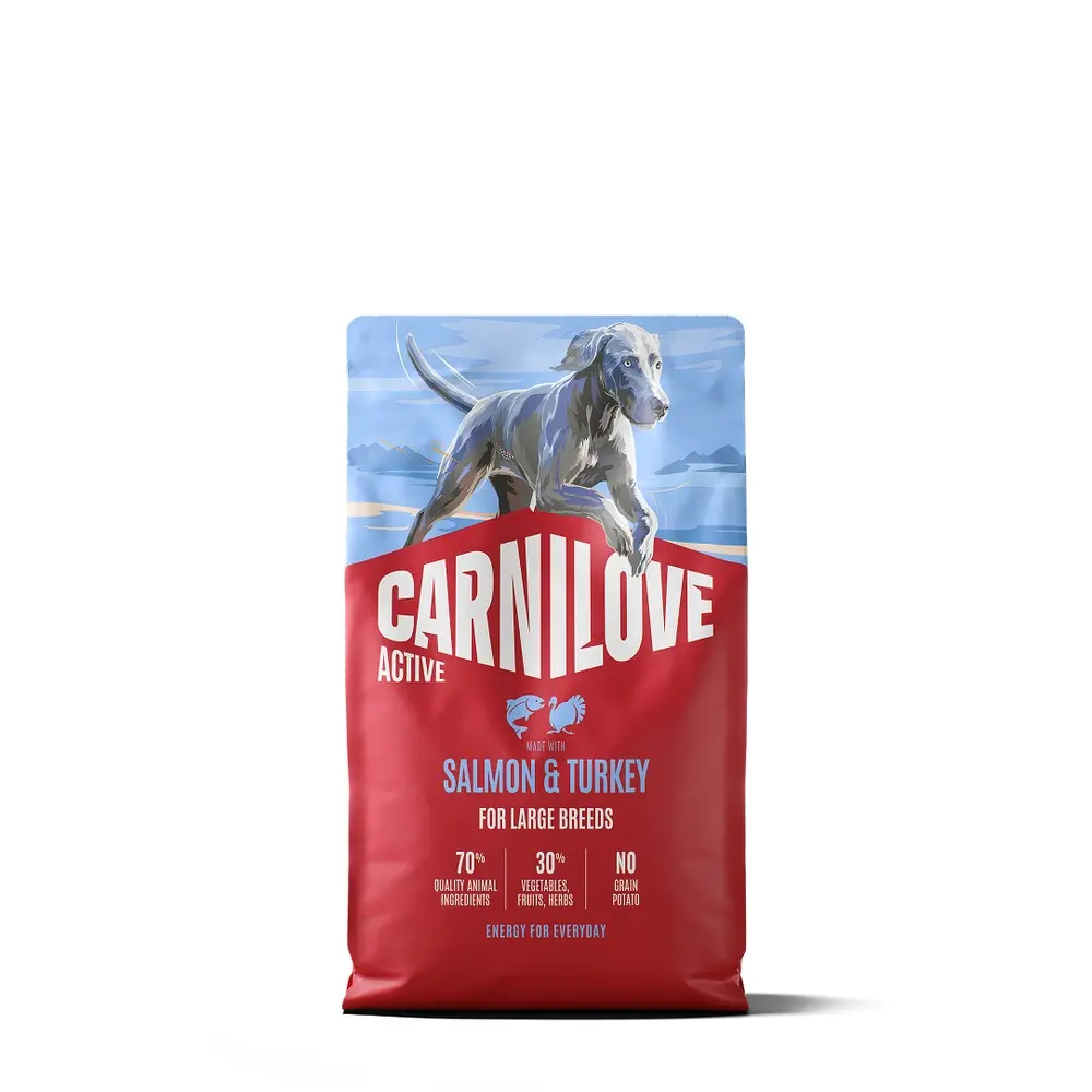 Корм сухий Carnilove Active Salmon & Turkey Large Breed для cобак великих порід лосось та індичка 4 кг