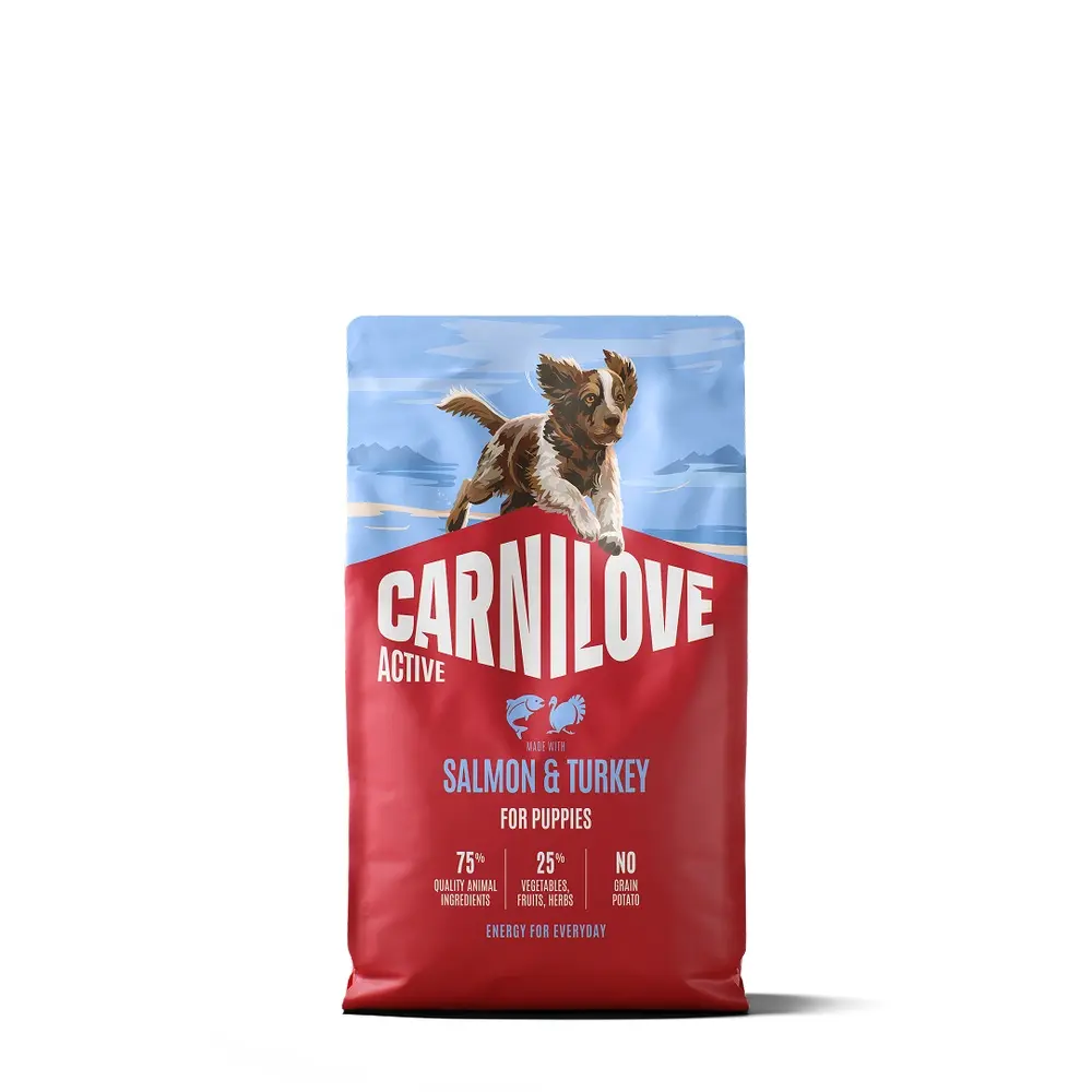Корм сухий Carnilove Active Salmon & Turkey Puppy для цуценят лосось та індичка 4 кг
