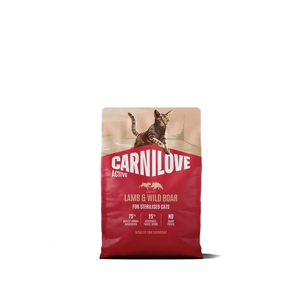 Корм сухий Carnilove Active Lamb & Wild Boar Sterilised для стерилізованих котів ягня і дикий кабан 2 кг