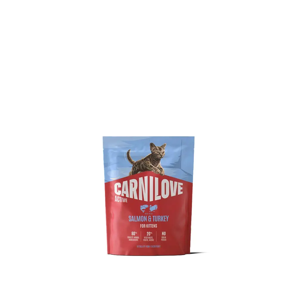 Корм сухий Carnilove Active Salmon & Turkey Kitten для кошенят лосось та індичка 400 г